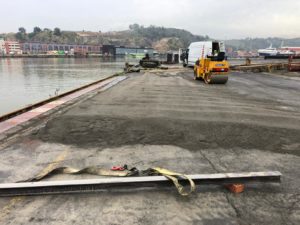 Construcció de plataforma per grua de gran tonatge