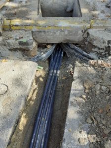 Canalitzación y soterrado de triple tubo en Sentmenat